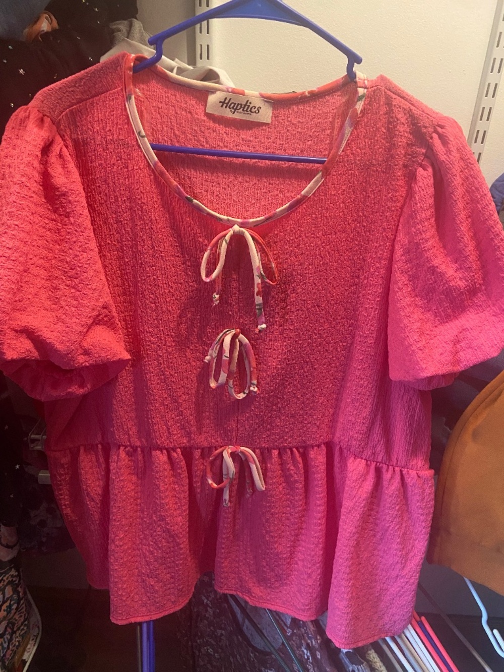 Top with faux bows
